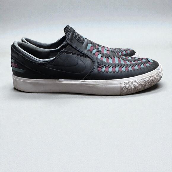 Nike x Stefan Janoski Slip RM Crafted Shoes Color SB Zoom Black Turquoise Plum 9 - Picture 3 of 5